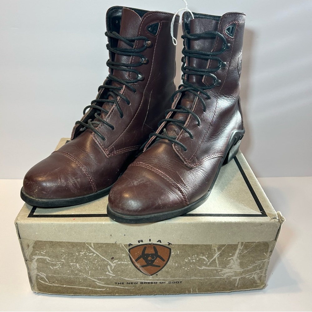 Ariat Performer Riding Boot Women 6 EUR 36 Red Brown Equestrian‎
